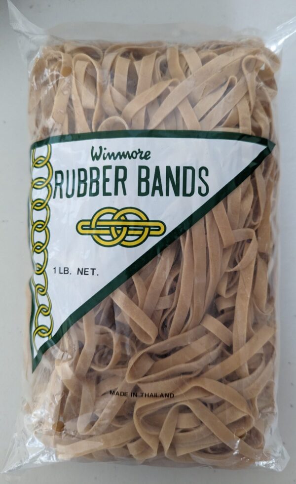 1 lb. Bag of #64 Rubber Bands 3 1/2" x 1/4"