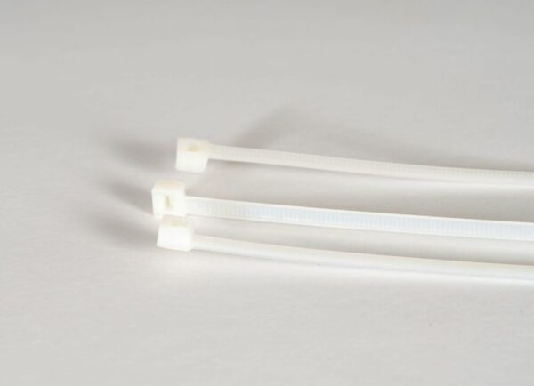 8" Clear Nylon Cable Zip Ties