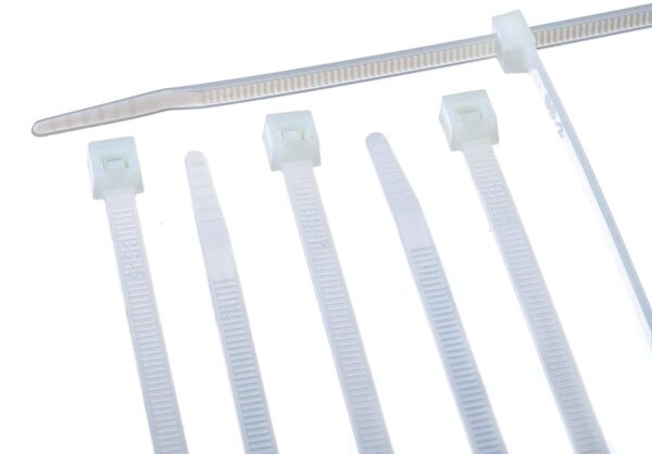 White 11" Cable Zip Ties