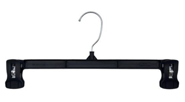 Recycled Black 12" Pinch Grip Extra Cushion Bottom Hanger - Image 2