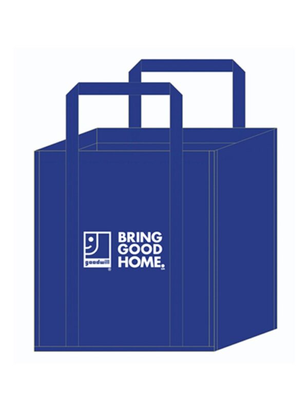 Blue Cloth-Like Reusable Bags with Handles - Image 2