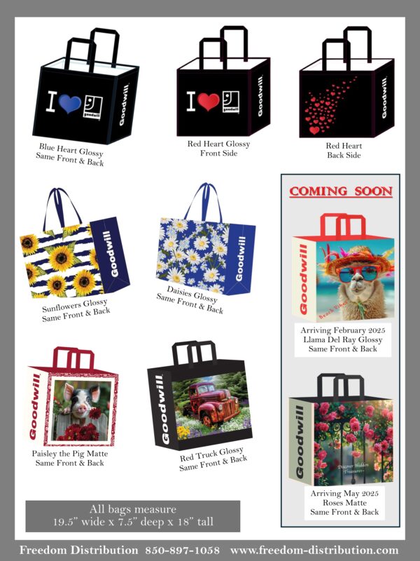 Sturdy Reusable Shopping Bags in Colorful Designs